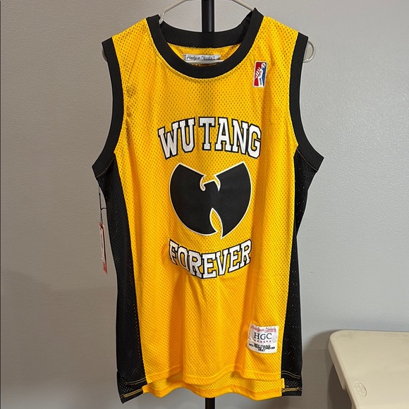 Wutang Clan Forever Basketball Jersey - Yellow and Black - Picture 1 of 5